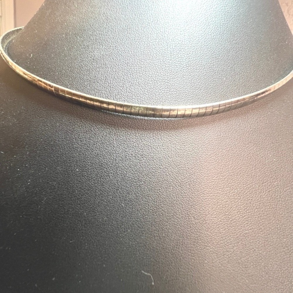 Vintage Sterling Silver Omega Domed Chain Italy 4.3mm 16g 18